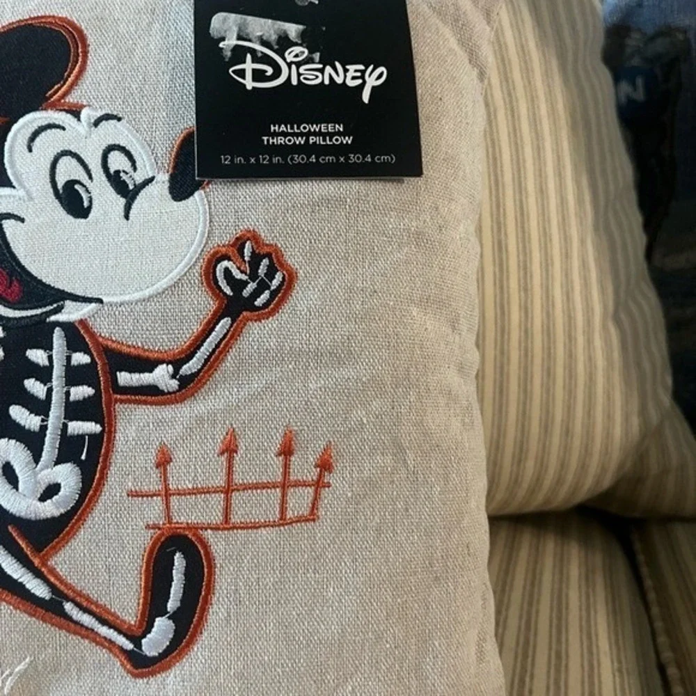 Celebrate Together Halloween Mickey and Minnie Pillows Embroidered Throw Pillows